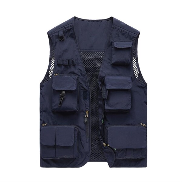 (LyuSyoEn) フィッシングベスト 釣り ベスト メンズ カメラマンベスト 多ポケット メッシュベスト 多機能ベスト作業ベスト 大きいサイズ 通気性 速乾性 お釣り 撮影 山歩き 射撃 登山服 ア