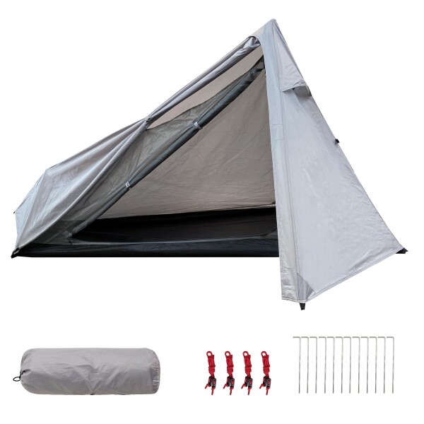 テント3-4人用 二重層 通気 防風 防水 耐水圧3000mm 軽量 キャンプ