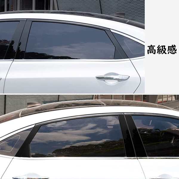 Fucaten 適合日産 エルグランド ELGRAND E52 3代目 （2010年8月-) ピラーガーニッシュ Bピラー 純正サイドバイザー 保護カバー 6点セット (ピアノブラック)の通販は
