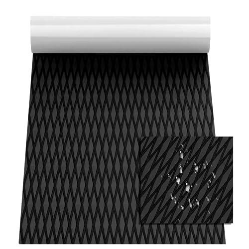 uyoyous デッキ シート 220ｘ60cm 厚さ5mm 船 滑り止めシート EVA デッキパッド 自己接着 デッキマット 船 掃除簡単 フリーカット ヨットマット