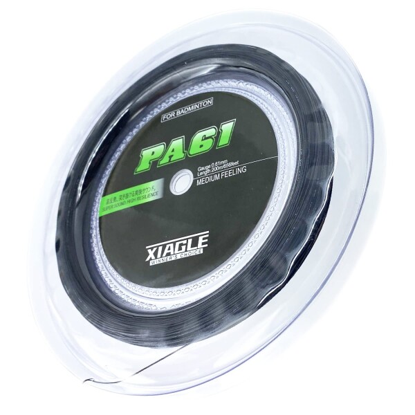 高反発0.61mm バドミントンストリング(200ｍロール) (ブラック)の通販は 7,506円