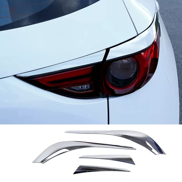 KELEIMAIマツダ 新型 CX-5 KF系 専用 外装パーツ テールライト オーバー アイライン カバー テールランプ メガーニッシュ MAZDA CX5 専用 設計 ABS 樹脂製 4 Pの通販は