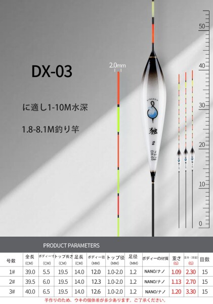KINGKOO（一支独秀） 釣具 浮き へらウキ へら浮き ヘラウキ へら浮子 全長 22〜40.5cm 12本 セット へらぶな釣