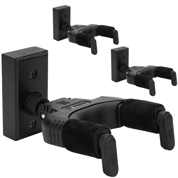 Sondery ギター ハンガー 壁掛け スタンド フック かべかけ ホルダー ウクレレ ベース 自動ロック 木製の壁または木製のスタッド 石膏ボード レンガ壁に簡単に取り付け (3個入り)の通販は