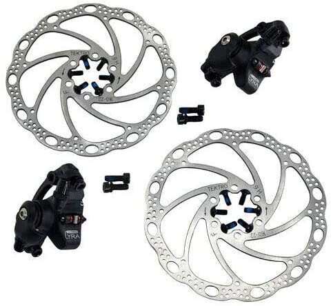 TEKTRO LYRA MD-C500 Cyclocross CX Road Mechancial Disc Brake Set Front and Rear Black MH1872-N