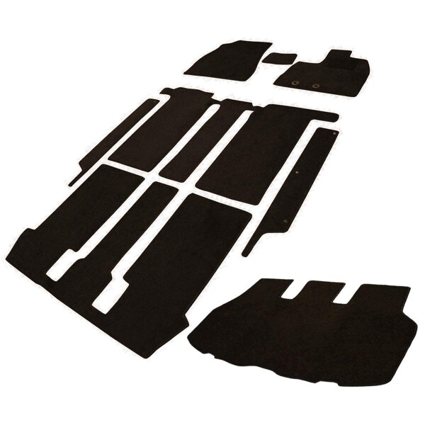 フェニーチェ カーマット フロアマット ラゲッジマット ステップマット 国内生産 (トヨタ ノア ヴォクシー エスクァイア 80系 ハイブリッド車 7人乗り用 / 後期モデル) ブラック 滑り止め 21,404円