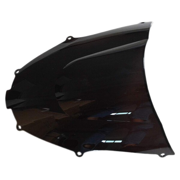 YUANYE ZX-9R 2000-2005カワサキモーターサイクルウインドシールドZX9R 2000 2001 2002 2003 2004 2005 00 01 02 03 04 05ダブルバブルウィンドプルーフABSプラスチック (ブラック)の通販は