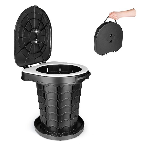 Aokyda 簡易トイレ折りたたみ式 ポータブルトイレ 軽量で持ち運び可能+排泄物処理袋, 折りたたみ式ポータブルトイレ キャンプ