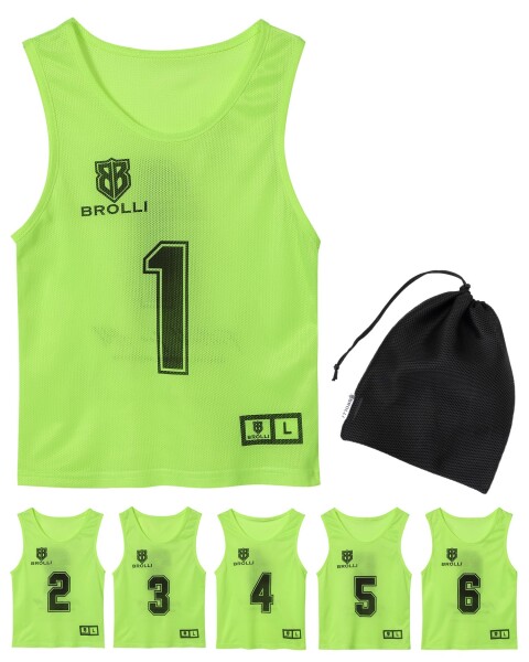 molten モルテン 子供用 ジュニア ビブス 無地 10枚 黄色 蛍光レモン