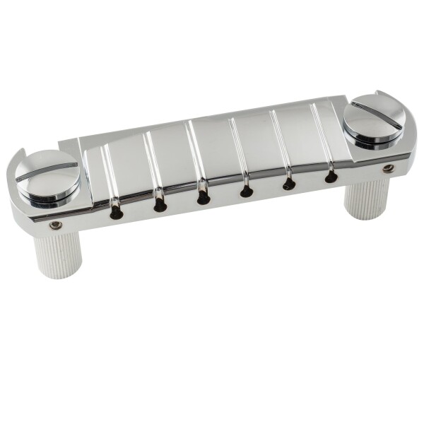 Musiclily Ultra 10.4mmアルミ製ラップアラウンドブリッジ テールピース一体型 USA PRSスタイルエレキギター用、ニッケルの通販は