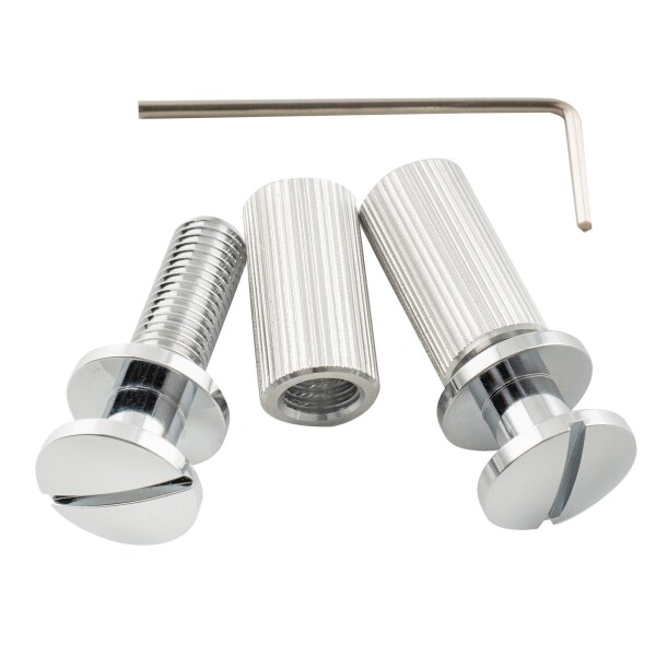 Musiclily Ultra 10.4mmアルミ製ラップアラウンドブリッジ テールピース一体型 USA PRSスタイルエレキギター用、ニッケルの通販は