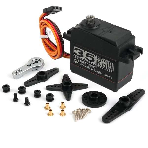 RCmall 35KG 高速ブラシレスサーボ、ダブルベアリングモーター