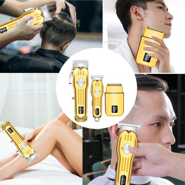 GSKY バリカンセット 電動バリカン 往復式シェーバー 鼻毛カッター USB