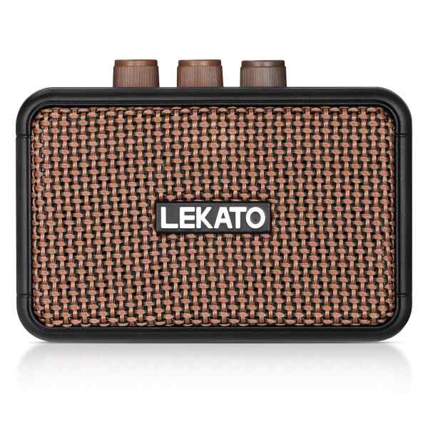LEKATO ギターアンプ 5W エレキギターアンプ Bluetoothクリーン/オーバード イブ チャンネル 2つサウンドチャンネル ヘッドホン端子搭載 自宅 練習用 日本語取扱説明書付きの通販は