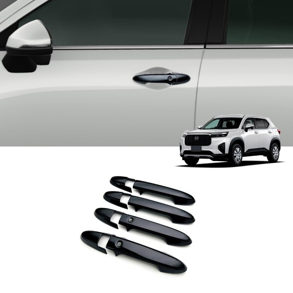 Forホンダ 新型WR-V DG5系 X/Z/Z+ アクセサリー 外装パーツ ドアハンドルガーニッシュ ドアハンドルカバー 保護パーツ 車種専用設計 (ピアノブラック)の通販は