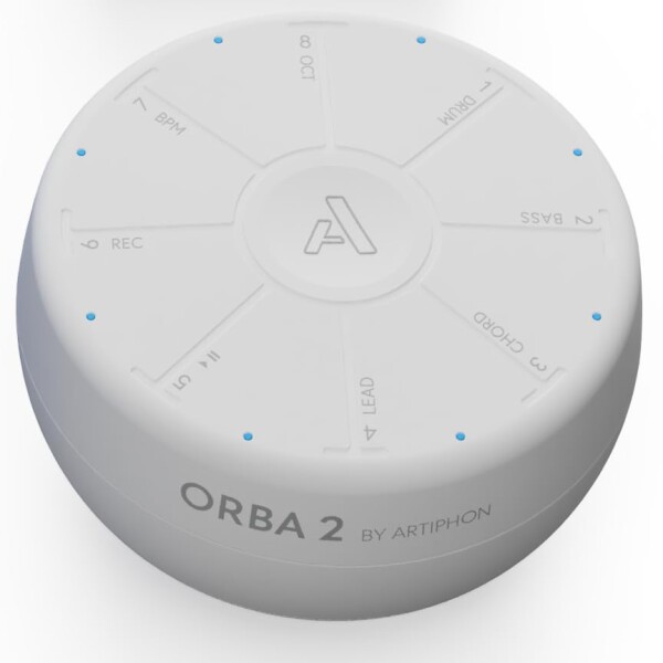 Artiphon Orba 2 (White) | 持ち運びできるマルチ電子楽器 | サンプラー, シンセ, ルーパー, MIDIコントローラー | iOS, Mac, Windows, PC, Bluetooth & USBの通販は 28,310円