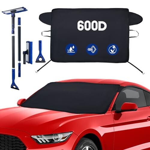 CHANGE MOORE スノーブラシ フロントガラスカバーのセット 車用 雪かき アルミ製車用サンシェード フロントガラス凍結防止 雪対策 アイススクレーパ付き 伸縮式 軽量 除雪 ほうき 回転式の通販は 6,636円