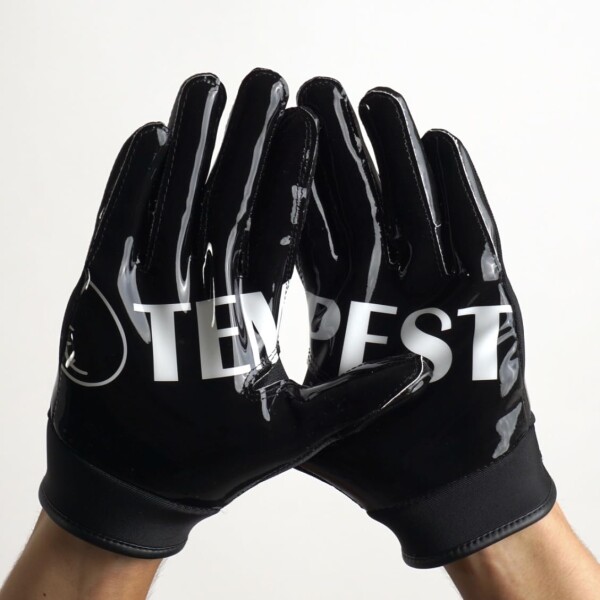 GLOVES テンペスト アメリカンフットボール グローブ フットサル キーパー レシーバー (BLACK, 2XL) SKY スポーツ・アウトドア GLOVES テンペスト アメリカンフットボール