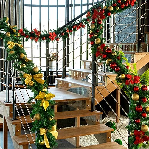 クリスマス 飾り ガーランド 籐 270cm 260枝数 大きい Christmas