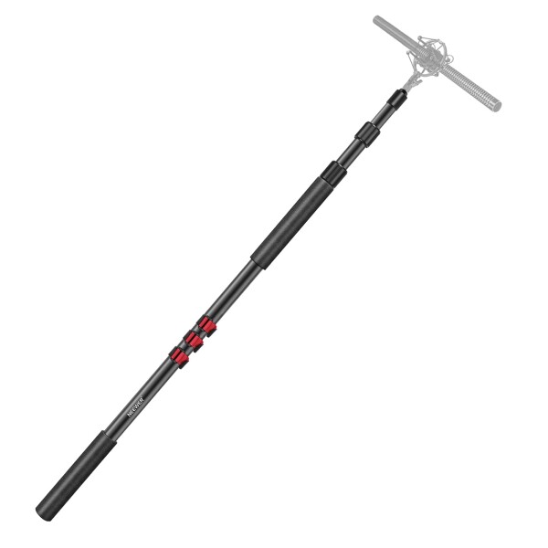 NEEWER NW-7000 マイクブームアーム 手持ち式マイクアーム 3セクション拡張可能 ハンドヘルドマイクアーム 3/8"および3/8"-5/8"ネジアダプター付き 0.94-2.5m長さ調節可能 ロケ撮影 録音 インタビ