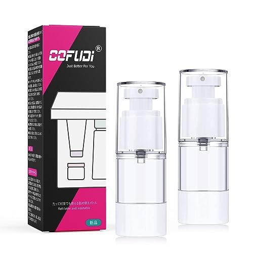 スプレーボトル 15ml 2本 真空スプレー容器 超微細アトマイザー 化粧品小分けボトル 携帯用 真空小分けボトル コスメ用詰替え容器 メイク落とし、シャンプー、トラベルボトル(透明) 詰替容器・アトマイザー