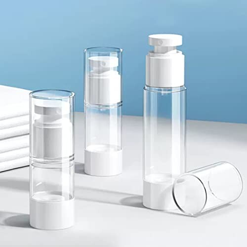 スプレーボトル 15ml 2本 真空スプレー容器 超微細アトマイザー 化粧品小分けボトル 携帯用 真空小分けボトル コスメ用詰替え容器 メイク落とし、シャンプー、トラベルボトル（透明） 詰替容器・アトマイザー