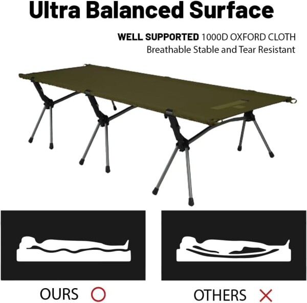 CAMVIL EASYCOT 2WAY アジャスタブル コット 高密度1000D