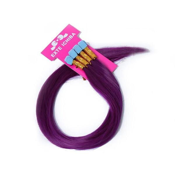 シールエクステ 52cm40本分 80P ダーク ライト 原色カラー SKY BLUE スカイブルー シールエクステ 52cm40本分(80P) ダーク・ライト・原色カラー (PURPLE