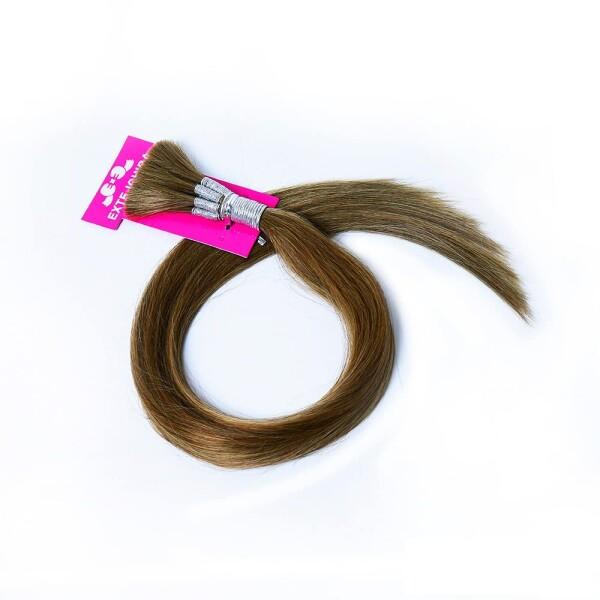 編込みエクステ 67cm100g ダークカラー PLATINUM (6：アッシュブロンズ)