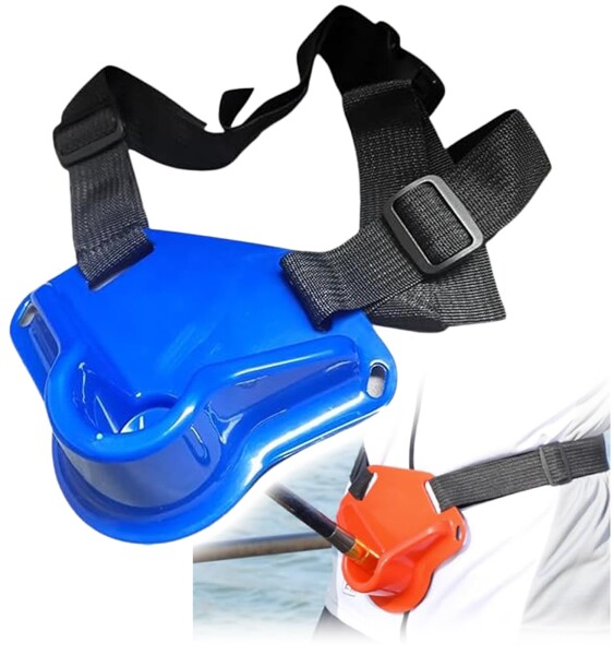 フィッシングサポートベルト ウエストバンド ファイティングベルト 負担軽減 腰 (ブルー) NYANDELMO ND-0133-R08-BU