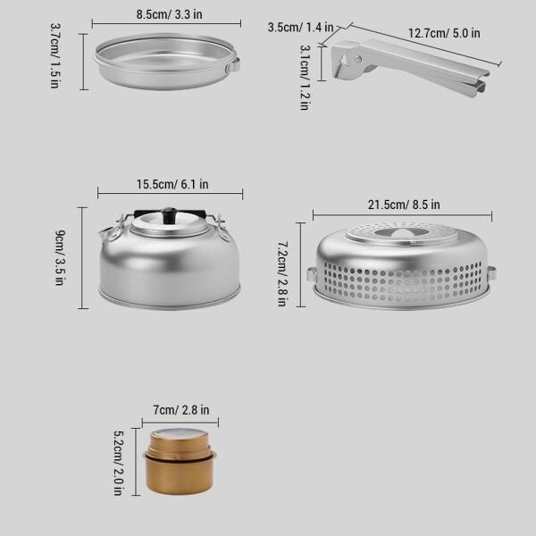 キャンプ調理器具セット HXBEE 10 個キャンプストーブキットキャンプ