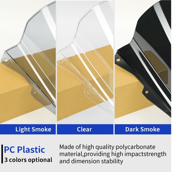 WOOGA オートバイ用 風防 ウインドシールド スクリーン パネル
