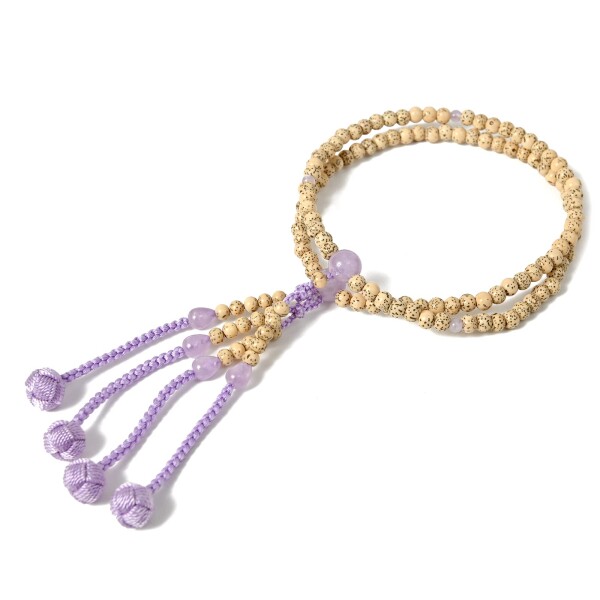 shingon.shop 念珠 数珠 真言宗 女性用 本式念珠 八寸 桐箱入り (星月