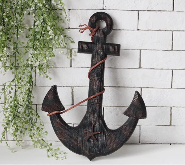 木製 舵輪 錨 アンティーク 海賊 インテリア 御洒落 船 オブジェ