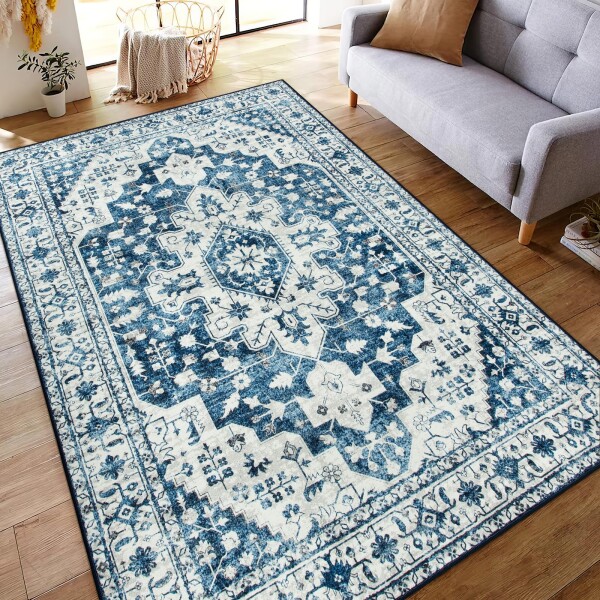 HAOCOO カーペット 2畳 185х185cm 正方形 ラグ 洗える オールシーズン適用 ペルシャ風 じゅうたん 滑り止め 低反発 防音 | HAOCOO カーペット 2畳 185х185cm 正方形 ラグ 洗える