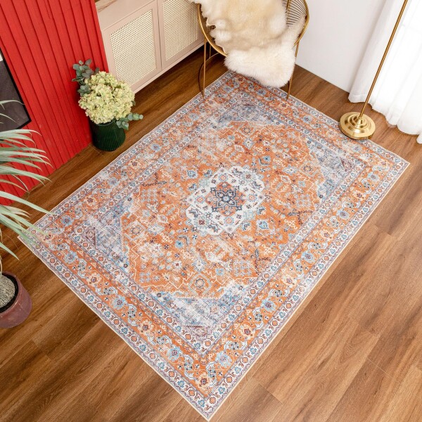 い草 カーペット ござ 国産 3畳 191×250cm 本間 京間 上敷き 掛川織り 夏用 夏 三畳 送料無料（北海道 東北 沖縄を除く） / 柿渋染め / い草ラグ 高級 国産い草 ござ 約3畳 191×250cm カラフルブロック