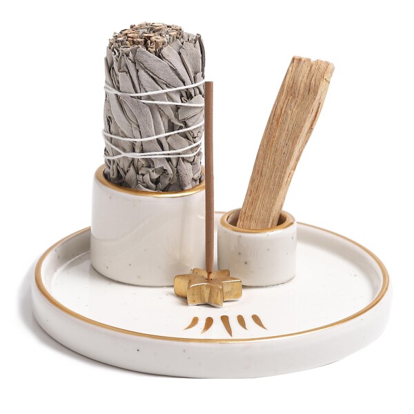 Palo Santo インセンススティック&コーン 受け皿 3点セット