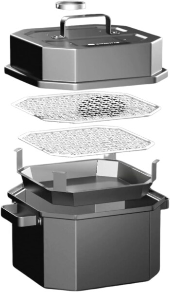 KIWAMIYA亭 SMOKER-X 燻製機 調理器具 キャンプギア アウトドア IH使用可能 大量調理 プロ級仕上がり