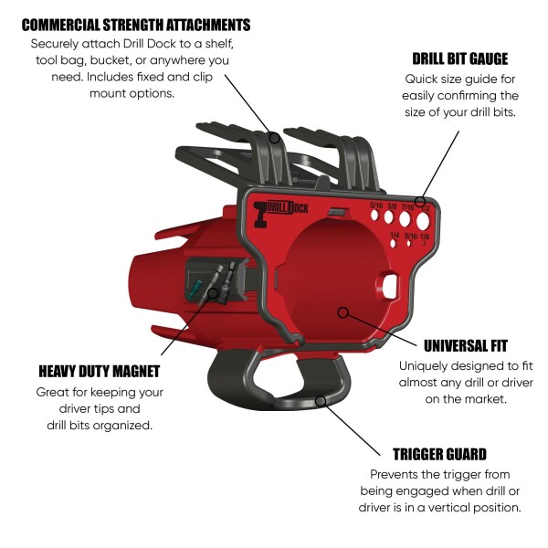 係留装置（フェンダー・クリート） RED Drill Dock -DD-RED-TV