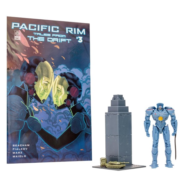 Pacific Rim McFarlane Toys ジプシーデンジャー (ジェーガー) 4インチスケールフィギュア プレイセット コミック付き, 14737