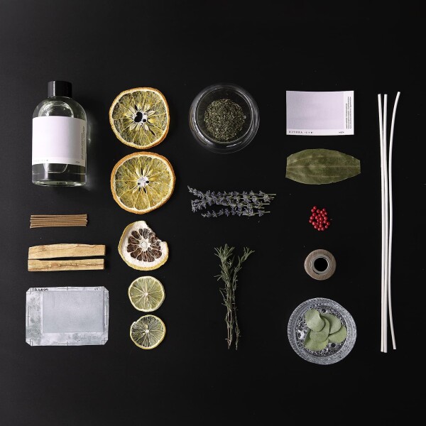 NITOKA -仁十香- フレグランスディフューザー 天然香料による癒しと活版印刷ラベルによる繊細さをデザインした高級フレグランス (本体250ml, AQUA)