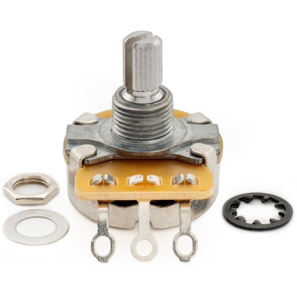 CTS 450 A250K ポット ショートスプリットシャフト1/4インチ 10% Aカーブ ポテンショメーター エレキギターベース用(10個セット)