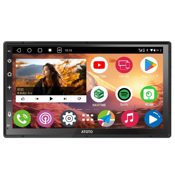 ATOTO A6PF Android 2DIN ディスプレイオーディオ、7インチ QLED
