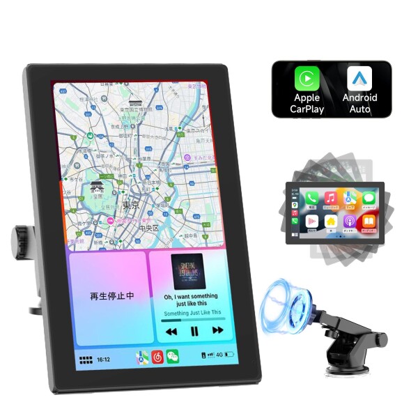 Spedal ポータブルカーオーディオ CarPlay＆Android Auto Spedal ディスプレイオーディオ ワイヤレス  | Spedal