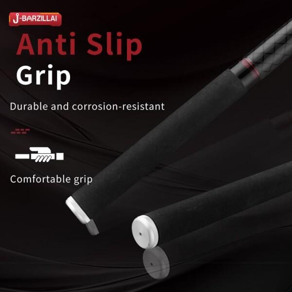 J-BARZILLAI OXMAN 伸縮釣り竿 3.6m 3.9m 4.2m 4.6m 5m ロングショット ポータブル 格納式 トラベルポール 24T 高炭素繊維 サーフ鯉竿遠投用ダムステンレススチール ガイド コルクハンドル バス サー