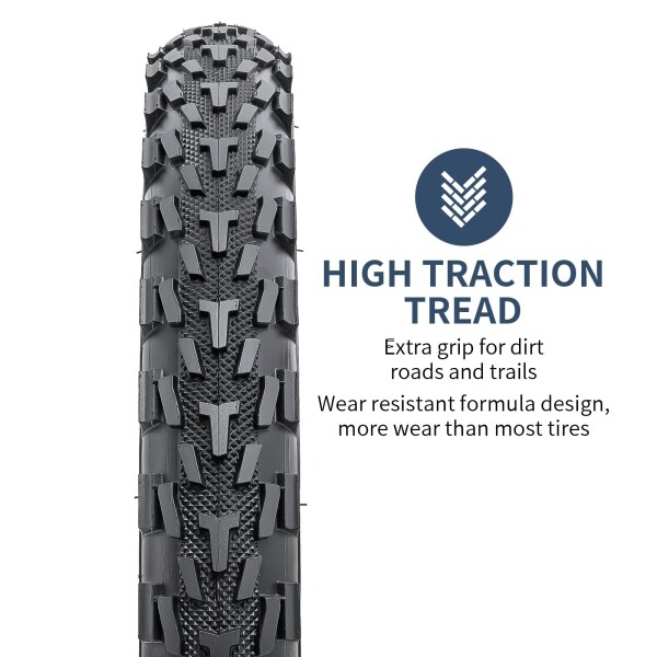 YunSCM 2本セット,16 1.95 タイヤ,16 1.95 53-305 自転車タイヤ + 16x1.75/2.25 チューブ肉厚 米式バルブ32mm,適用 16インチ 1.95 クロスバイク、マウンテンバイク,Y-1132