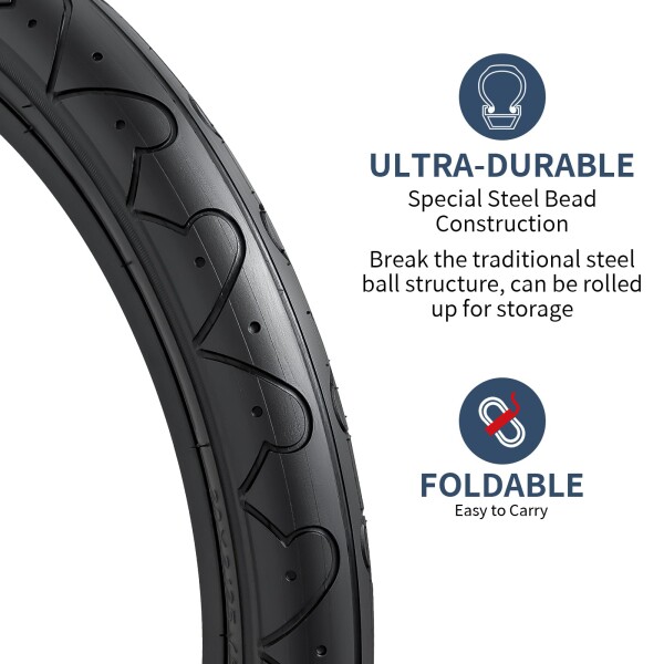 YunSCM 2本セット,20 2.125 タイヤ,20x2.125 57-406 自転車タイヤ+ 20x1.75/2.125 チューブ米式バルブ32mm+タイヤレバー,適用 20インチ 2.125 マウンテンバイク、子供用自転車,Y-1099