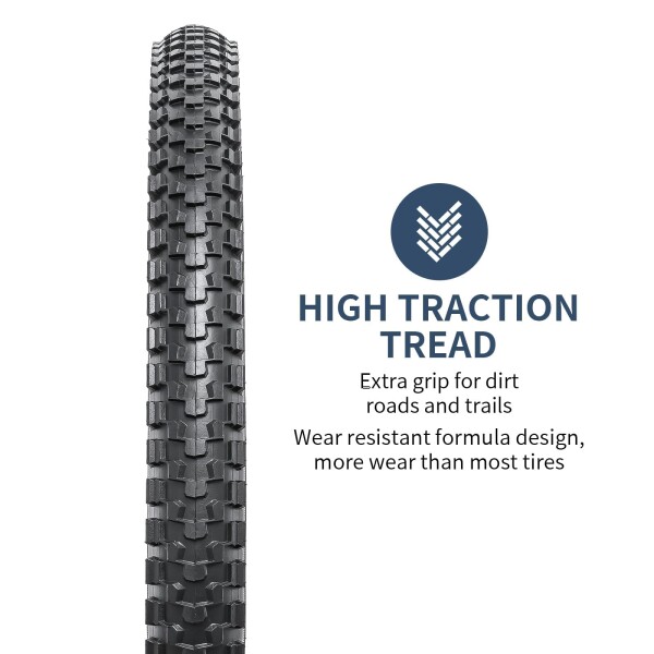 YunSCM 2本セット,26 2.125 タイヤ,26x2.125 57-559 自転車タイヤ + 26x1.75/2.25 チューブ 肉厚 米式バルブ32mm+タイヤレバー,適用 26インチ 2.125 マウンテンバイク、クロスバイク,Y-1086