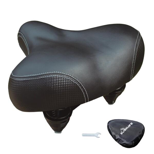 大型バイクシート - ワイドクッションコンフォート自転車サドル