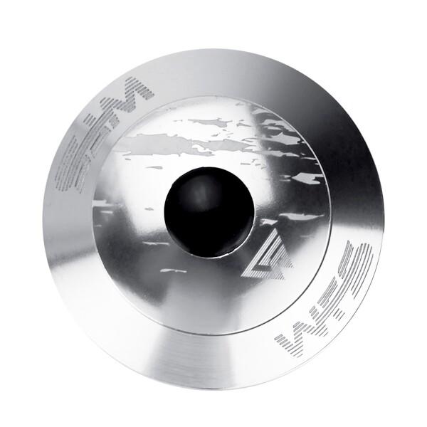 WFS NV.28 1インチ スレッドレスバイクヘッドセット - CNC合金 ISO 26.4mm クラウンレース シールドベアリング トップキャップとスターナット付き シルバー